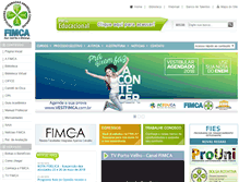 Tablet Screenshot of fimca.com.br